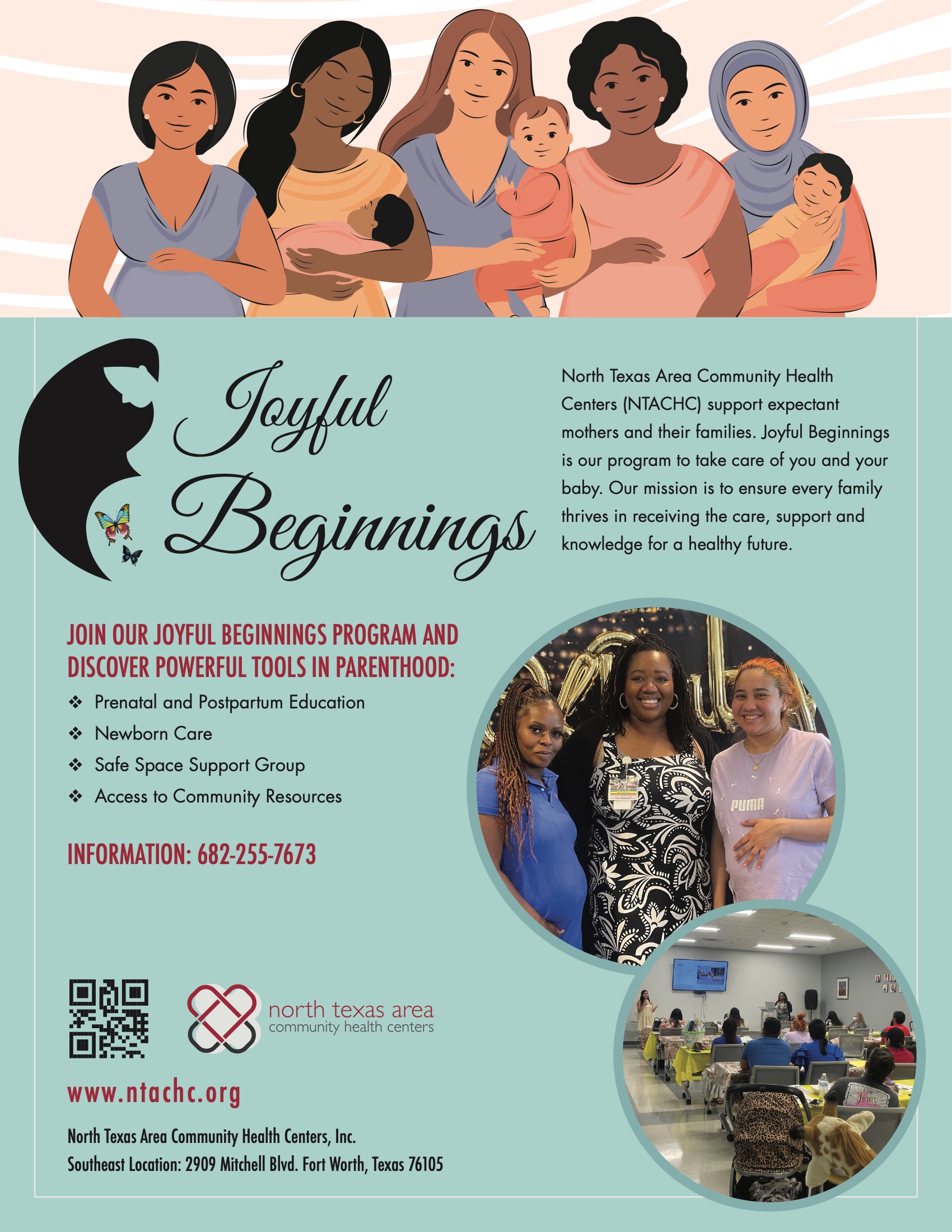 Joyful Beginnings flyer - English