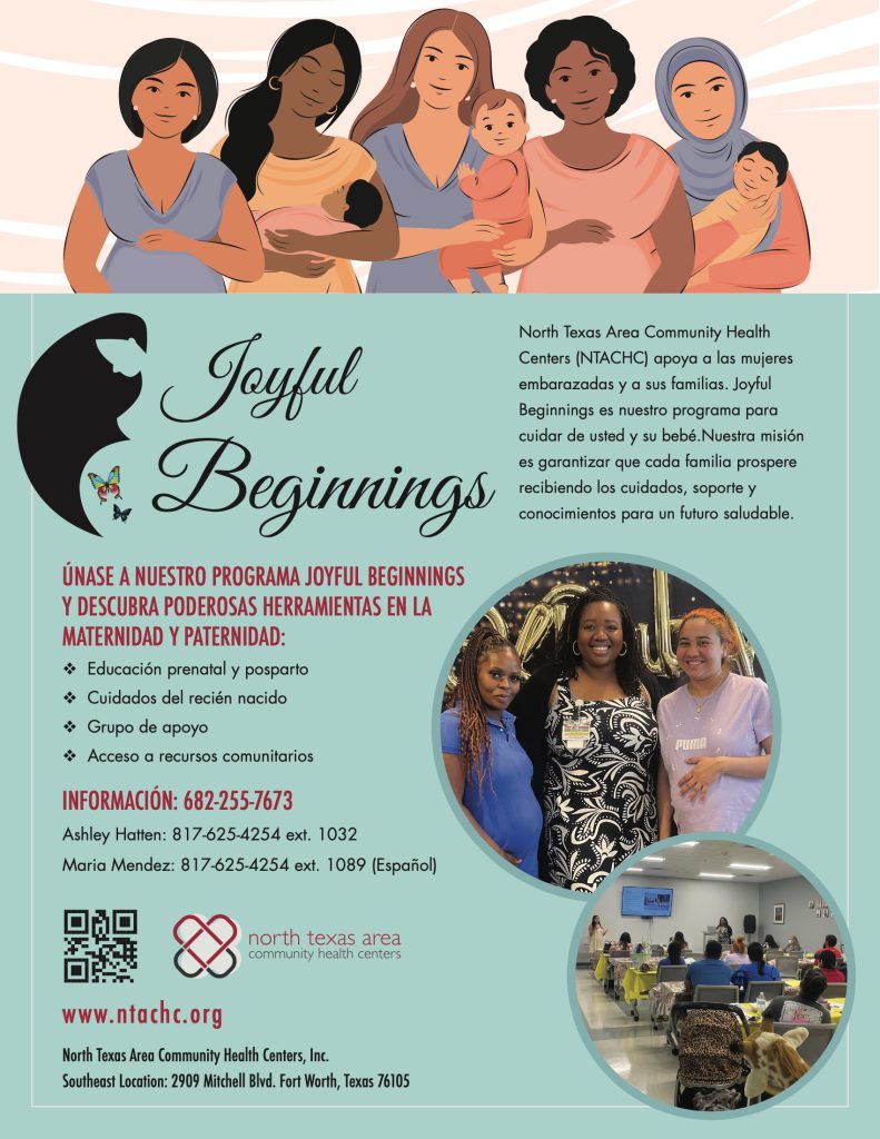 Joyful Beginnings flyer - Spanish