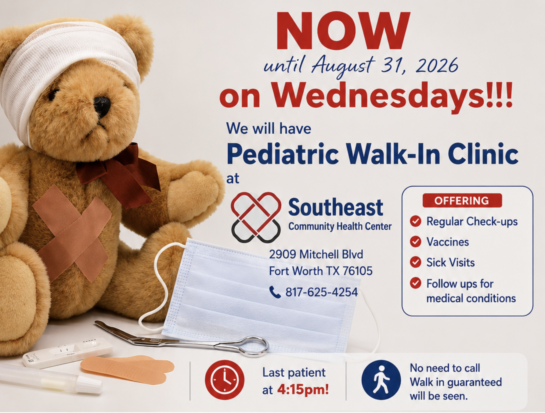 Pediatric Walk In Clinic English